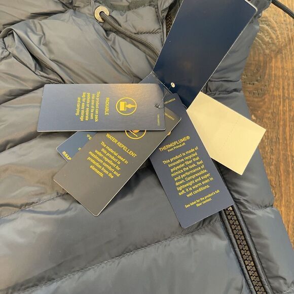 Polo Ralph Lauren Packable Hooded Jacket Coat Puffer Big Tall $228 Blue - Picture 5 of 5